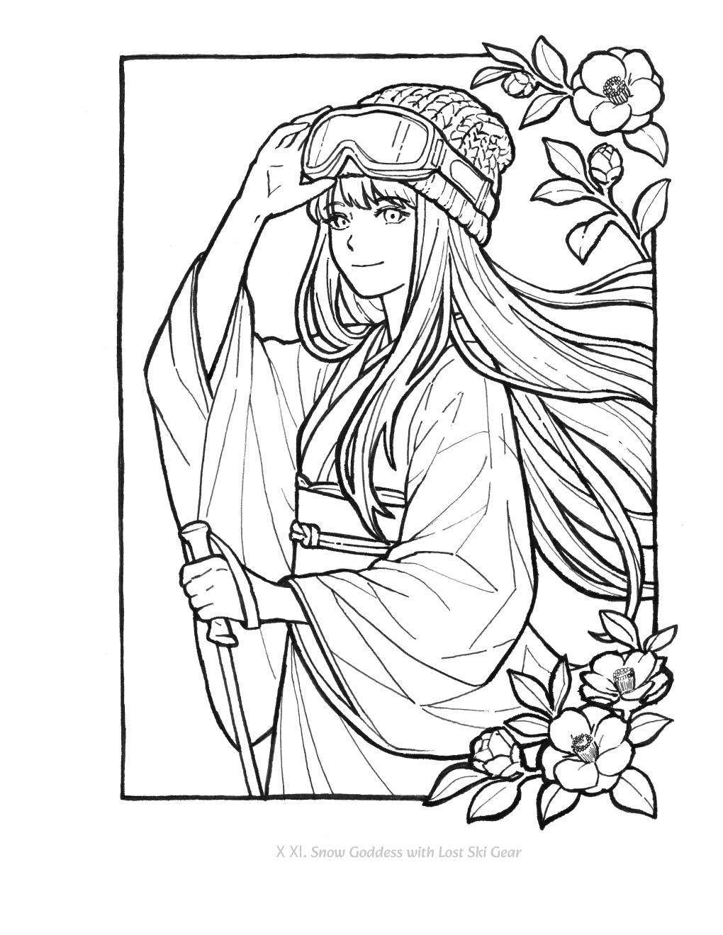 ⅩⅩⅠ. Snow Goddess with Lost Ski Gear