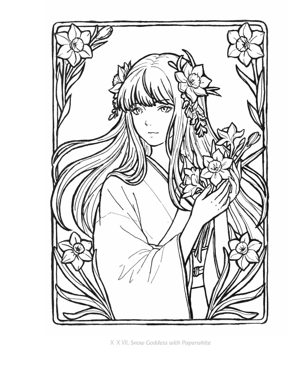 ⅩⅩⅦ. Snow Goddess with Paperwhite